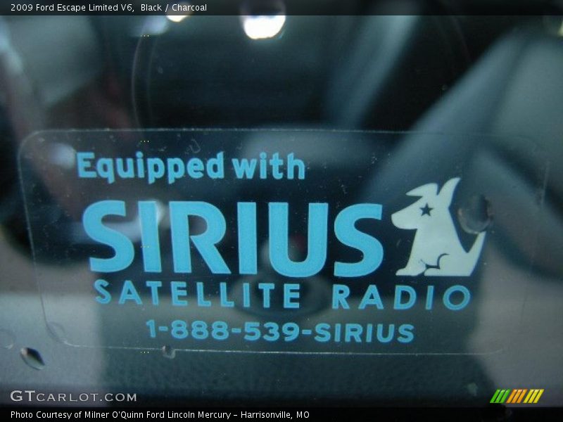 Black / Charcoal 2009 Ford Escape Limited V6