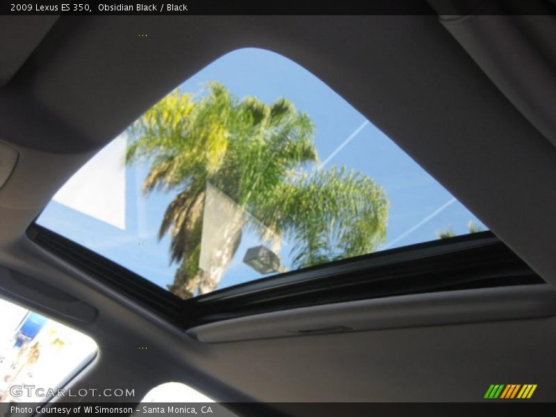 Obsidian Black / Black 2009 Lexus ES 350