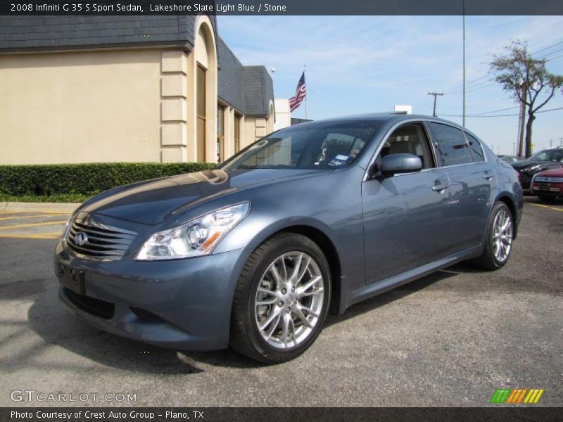 Lakeshore Slate Light Blue / Stone 2008 Infiniti G 35 S Sport Sedan