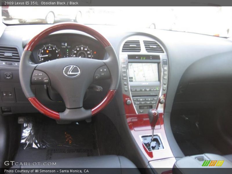 Obsidian Black / Black 2009 Lexus ES 350