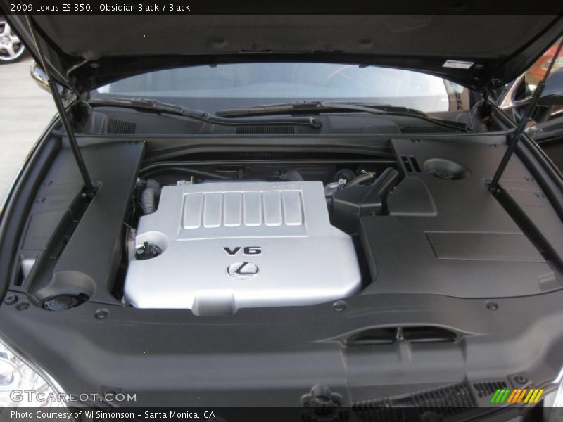 Obsidian Black / Black 2009 Lexus ES 350
