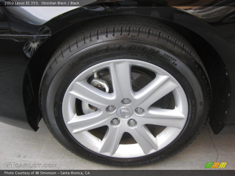 Obsidian Black / Black 2009 Lexus ES 350