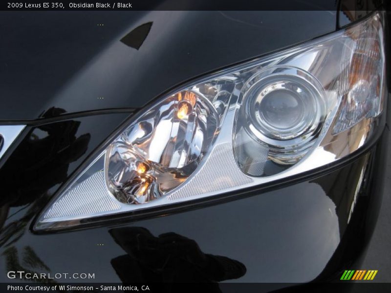 Obsidian Black / Black 2009 Lexus ES 350