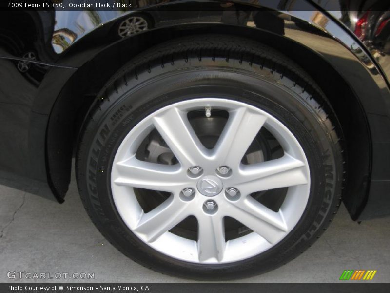 Obsidian Black / Black 2009 Lexus ES 350