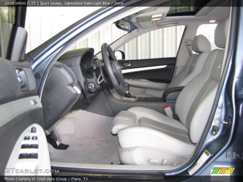 Lakeshore Slate Light Blue / Stone 2008 Infiniti G 35 S Sport Sedan
