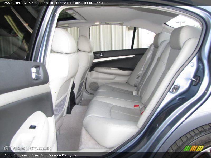 Lakeshore Slate Light Blue / Stone 2008 Infiniti G 35 S Sport Sedan