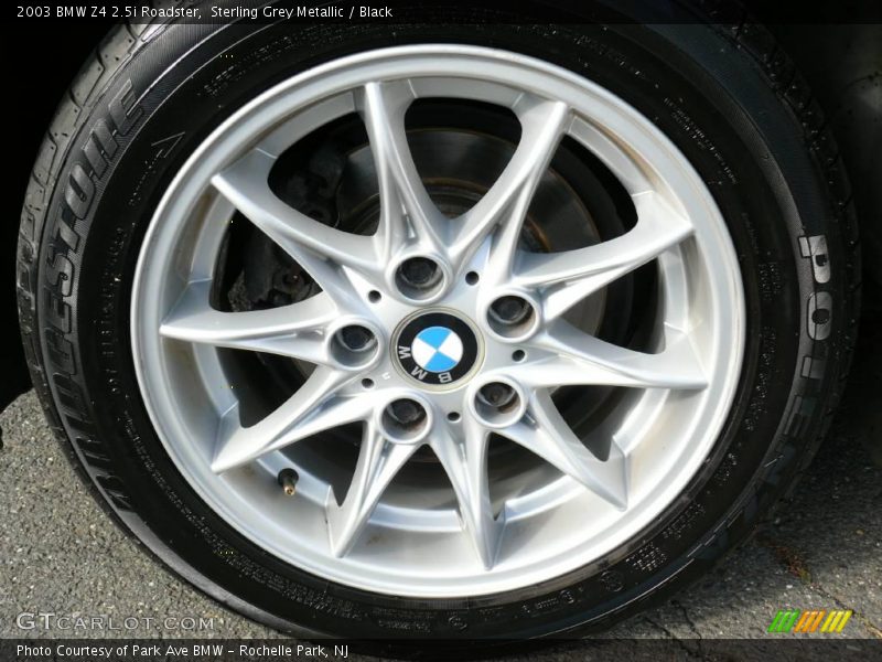 Sterling Grey Metallic / Black 2003 BMW Z4 2.5i Roadster