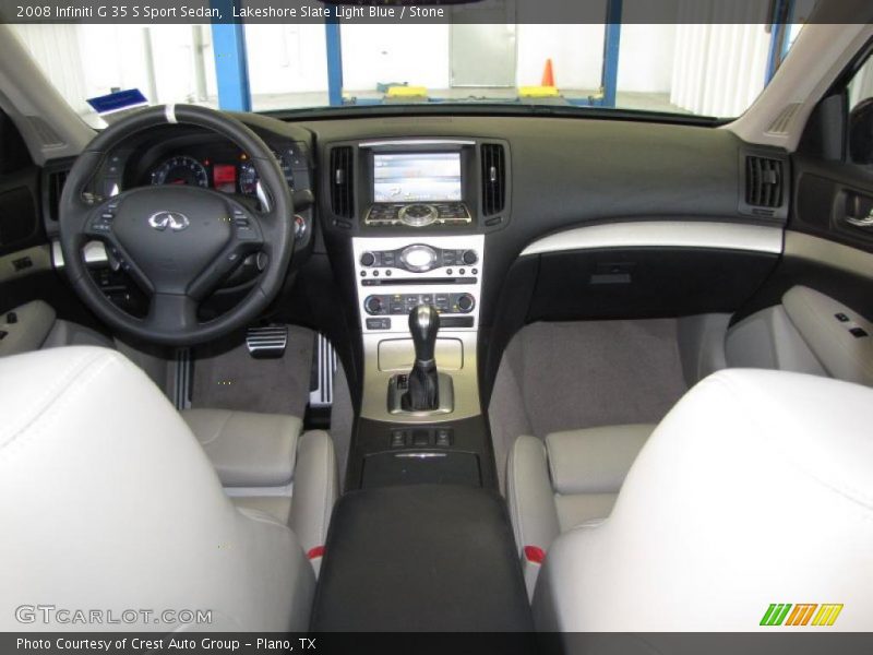 Lakeshore Slate Light Blue / Stone 2008 Infiniti G 35 S Sport Sedan