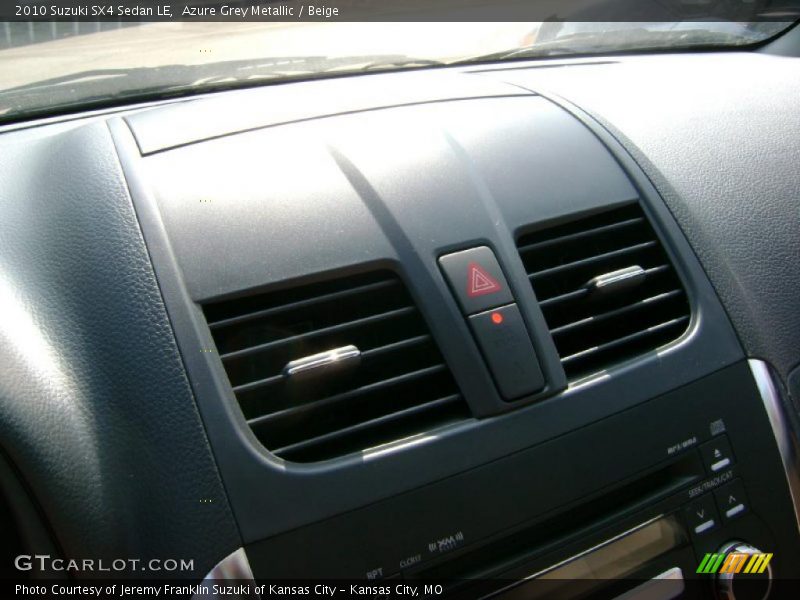 Azure Grey Metallic / Beige 2010 Suzuki SX4 Sedan LE