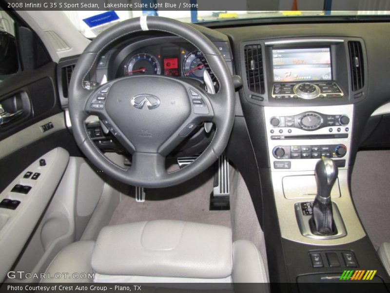Lakeshore Slate Light Blue / Stone 2008 Infiniti G 35 S Sport Sedan