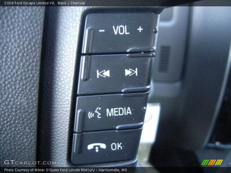 Black / Charcoal 2009 Ford Escape Limited V6