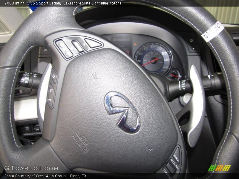 Lakeshore Slate Light Blue / Stone 2008 Infiniti G 35 S Sport Sedan