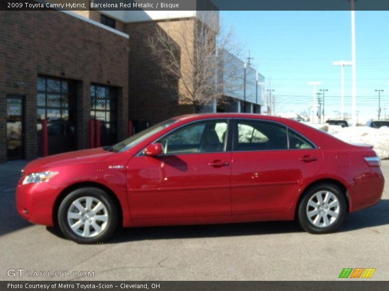Barcelona Red Metallic / Bisque 2009 Toyota Camry Hybrid