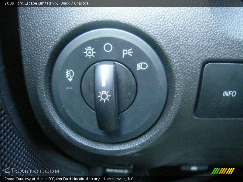 Black / Charcoal 2009 Ford Escape Limited V6