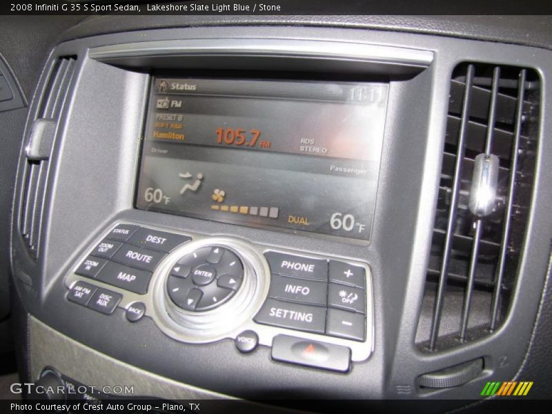 Lakeshore Slate Light Blue / Stone 2008 Infiniti G 35 S Sport Sedan