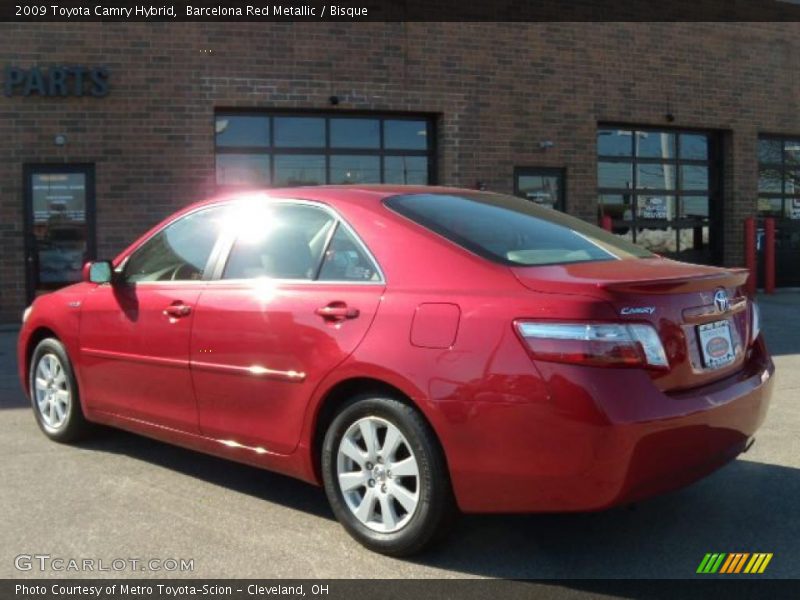 Barcelona Red Metallic / Bisque 2009 Toyota Camry Hybrid