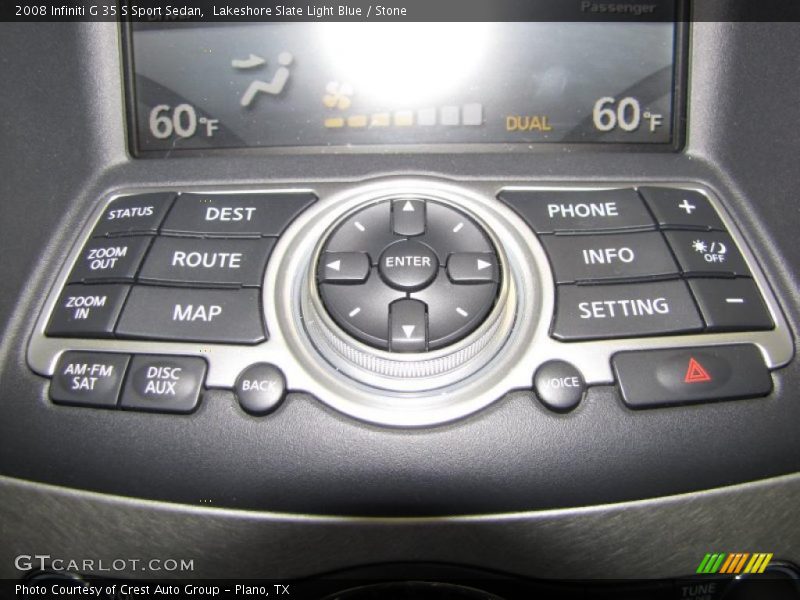 Lakeshore Slate Light Blue / Stone 2008 Infiniti G 35 S Sport Sedan