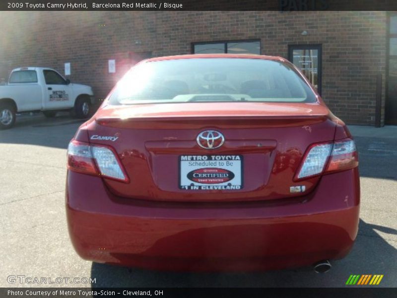Barcelona Red Metallic / Bisque 2009 Toyota Camry Hybrid