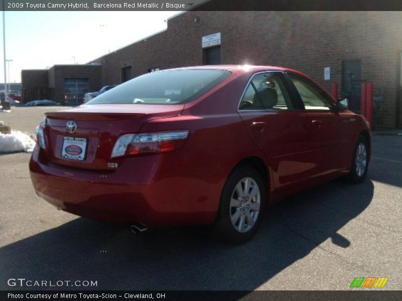 Barcelona Red Metallic / Bisque 2009 Toyota Camry Hybrid