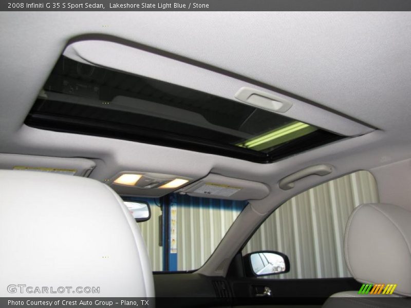 Lakeshore Slate Light Blue / Stone 2008 Infiniti G 35 S Sport Sedan
