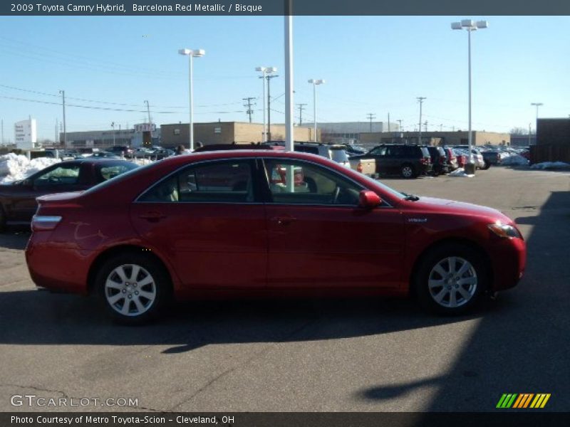 Barcelona Red Metallic / Bisque 2009 Toyota Camry Hybrid
