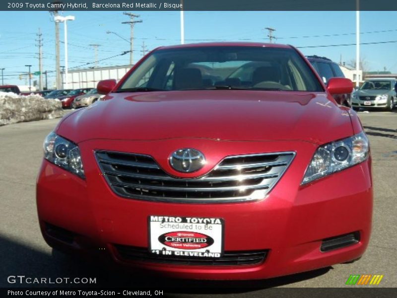 Barcelona Red Metallic / Bisque 2009 Toyota Camry Hybrid