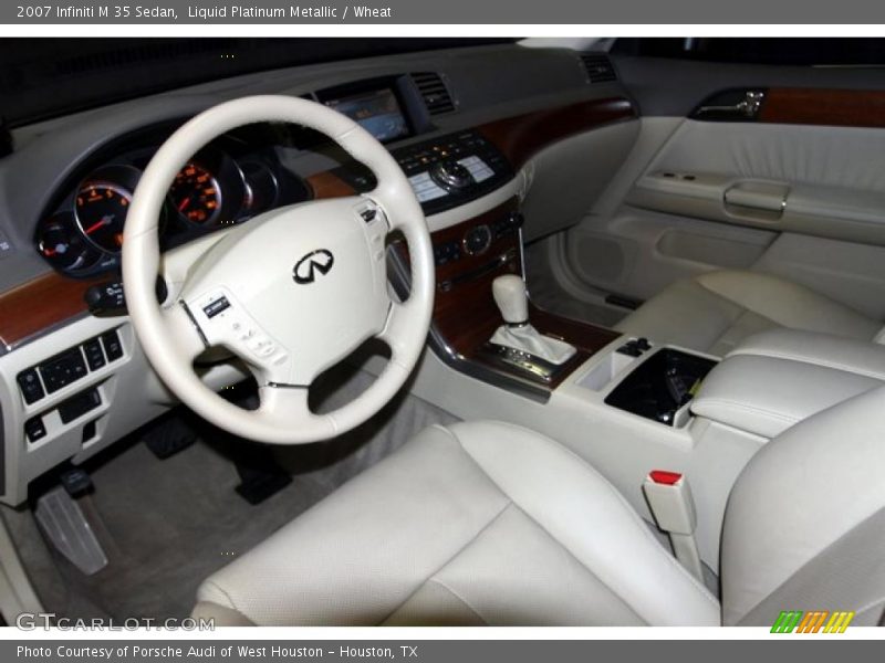 Liquid Platinum Metallic / Wheat 2007 Infiniti M 35 Sedan