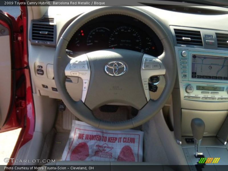 Barcelona Red Metallic / Bisque 2009 Toyota Camry Hybrid