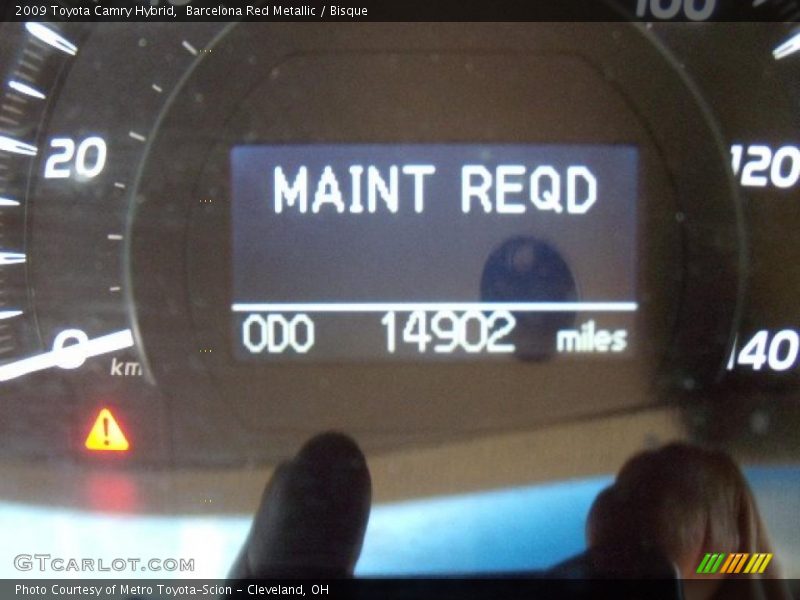 Barcelona Red Metallic / Bisque 2009 Toyota Camry Hybrid