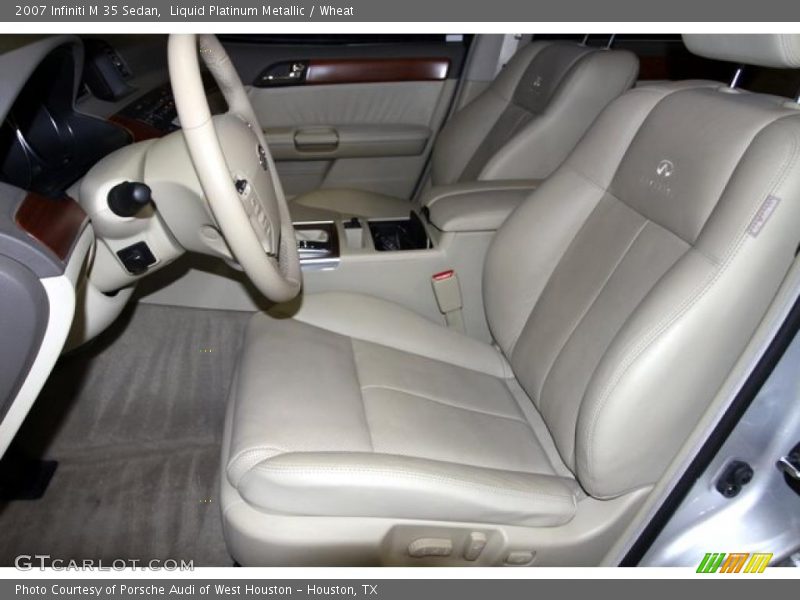 Liquid Platinum Metallic / Wheat 2007 Infiniti M 35 Sedan