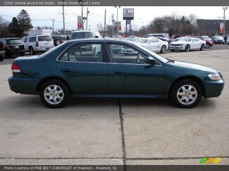 Noble Green Pearl / Ivory 2002 Honda Accord SE Sedan