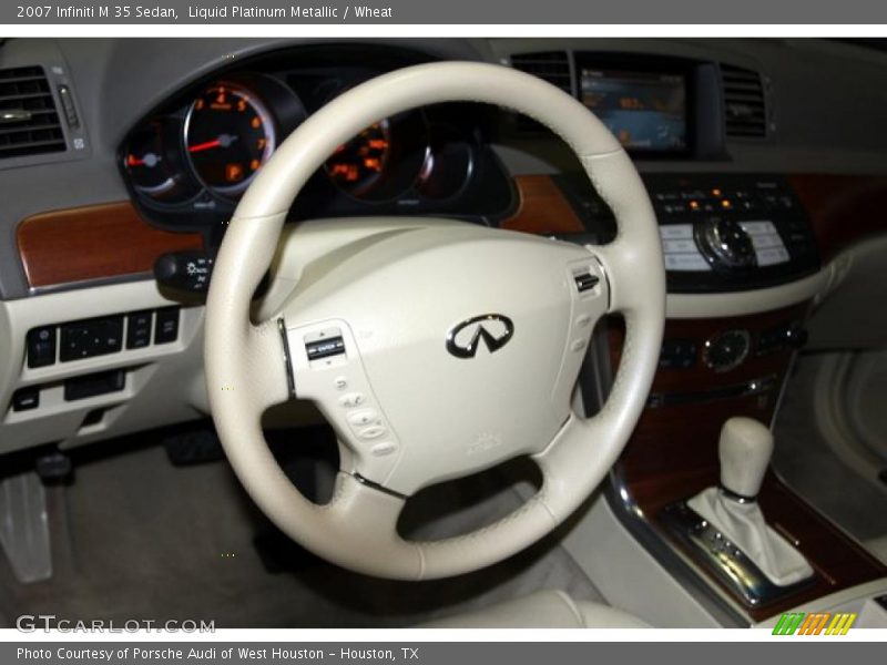 Liquid Platinum Metallic / Wheat 2007 Infiniti M 35 Sedan