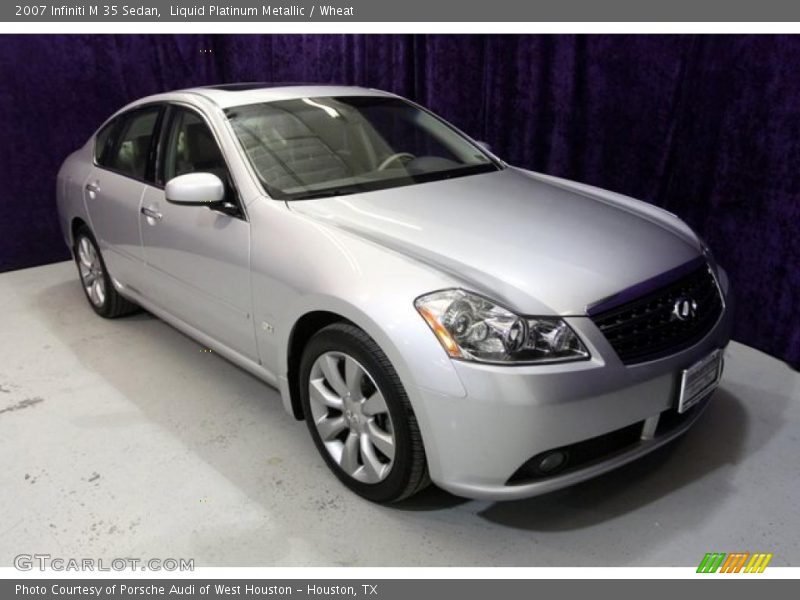 Liquid Platinum Metallic / Wheat 2007 Infiniti M 35 Sedan