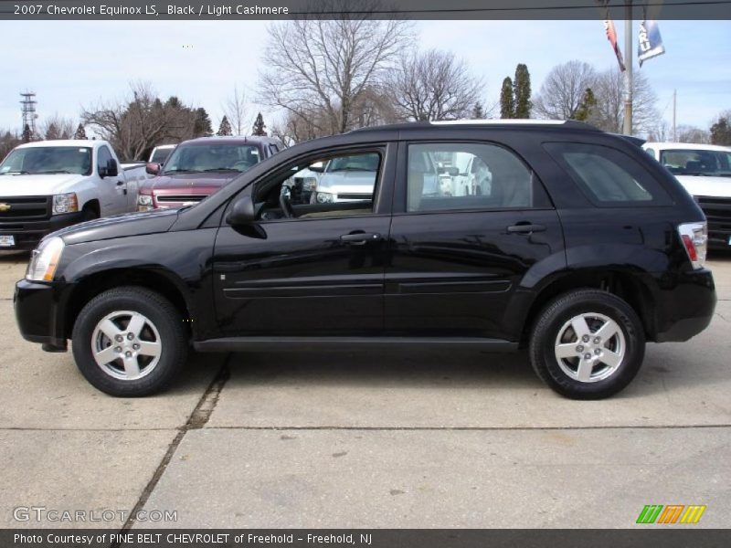 Black / Light Cashmere 2007 Chevrolet Equinox LS
