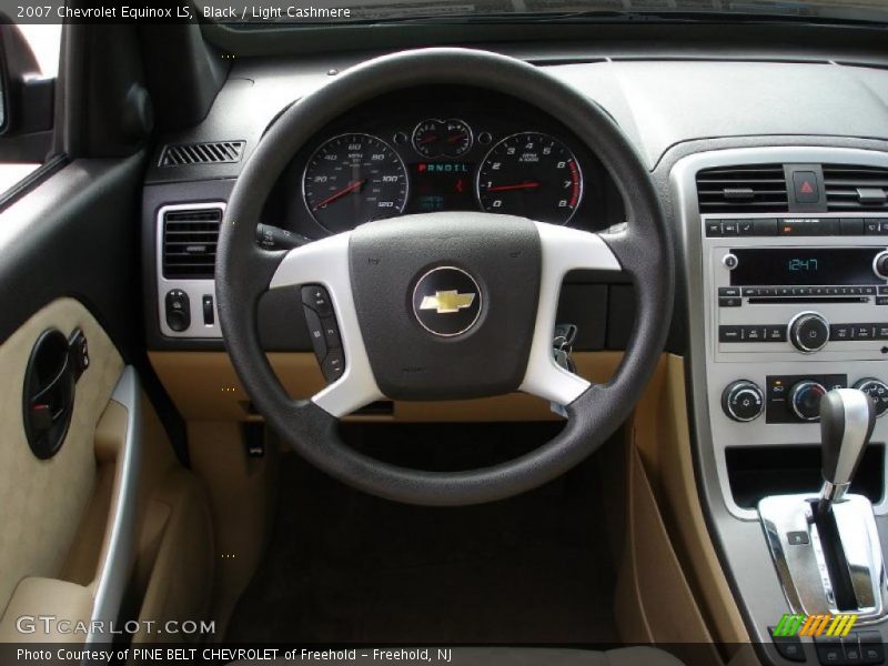 Black / Light Cashmere 2007 Chevrolet Equinox LS