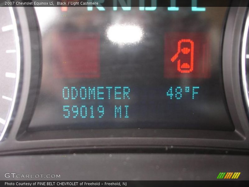 Black / Light Cashmere 2007 Chevrolet Equinox LS