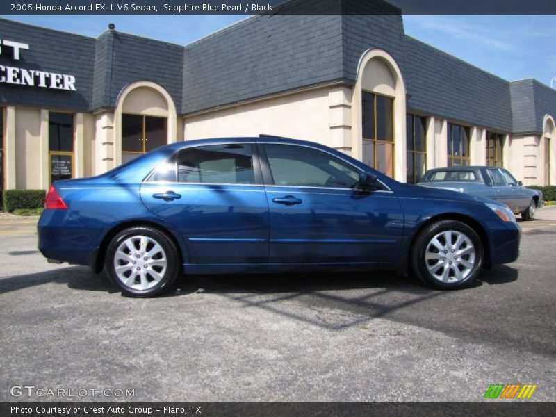 Sapphire Blue Pearl / Black 2006 Honda Accord EX-L V6 Sedan