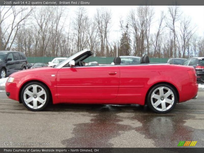 Brilliant Red / Ebony 2005 Audi S4 4.2 quattro Cabriolet