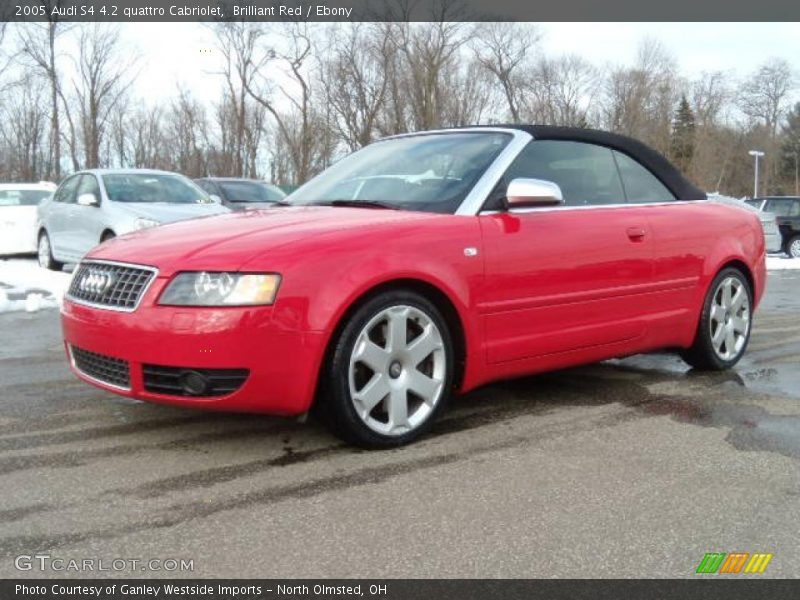 Brilliant Red / Ebony 2005 Audi S4 4.2 quattro Cabriolet