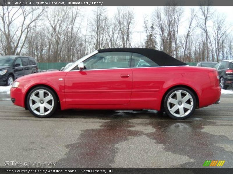 Brilliant Red / Ebony 2005 Audi S4 4.2 quattro Cabriolet
