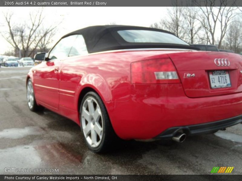 Brilliant Red / Ebony 2005 Audi S4 4.2 quattro Cabriolet