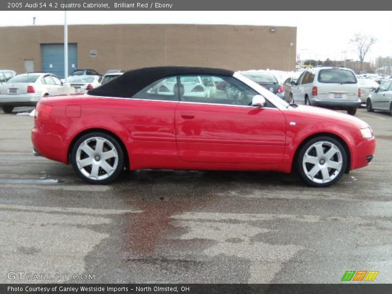 Brilliant Red / Ebony 2005 Audi S4 4.2 quattro Cabriolet