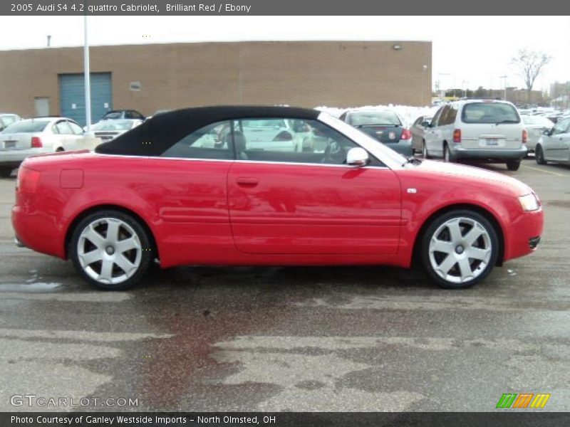 Brilliant Red / Ebony 2005 Audi S4 4.2 quattro Cabriolet
