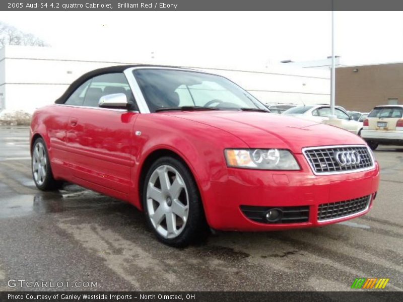 Brilliant Red / Ebony 2005 Audi S4 4.2 quattro Cabriolet