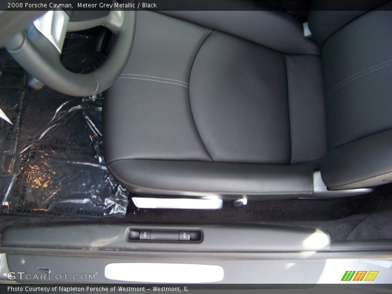 Meteor Grey Metallic / Black 2008 Porsche Cayman