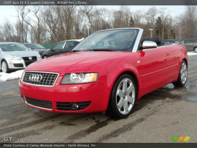 Brilliant Red / Ebony 2005 Audi S4 4.2 quattro Cabriolet