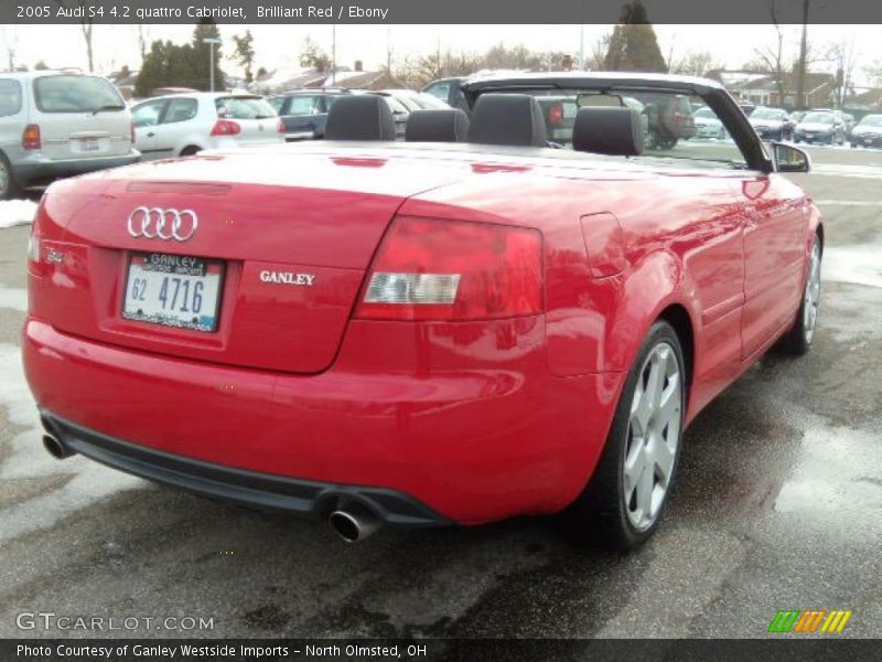 Brilliant Red / Ebony 2005 Audi S4 4.2 quattro Cabriolet