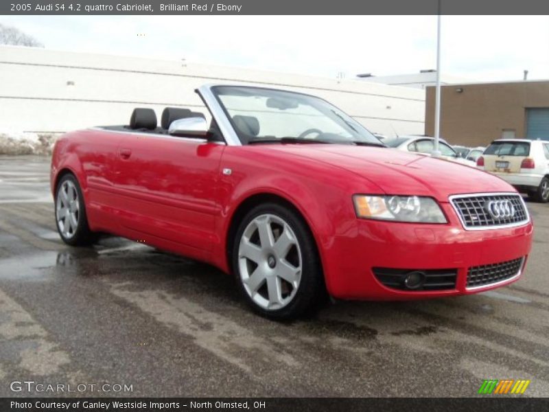 Brilliant Red / Ebony 2005 Audi S4 4.2 quattro Cabriolet