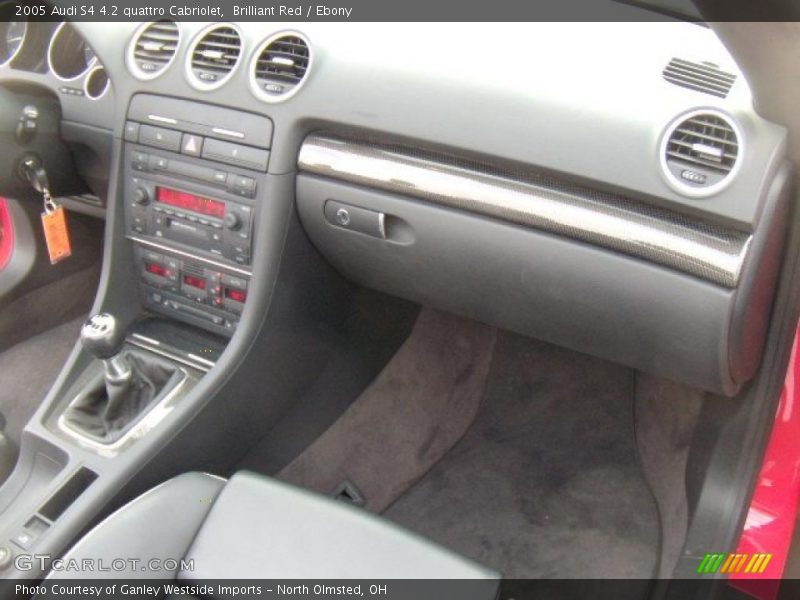 Brilliant Red / Ebony 2005 Audi S4 4.2 quattro Cabriolet