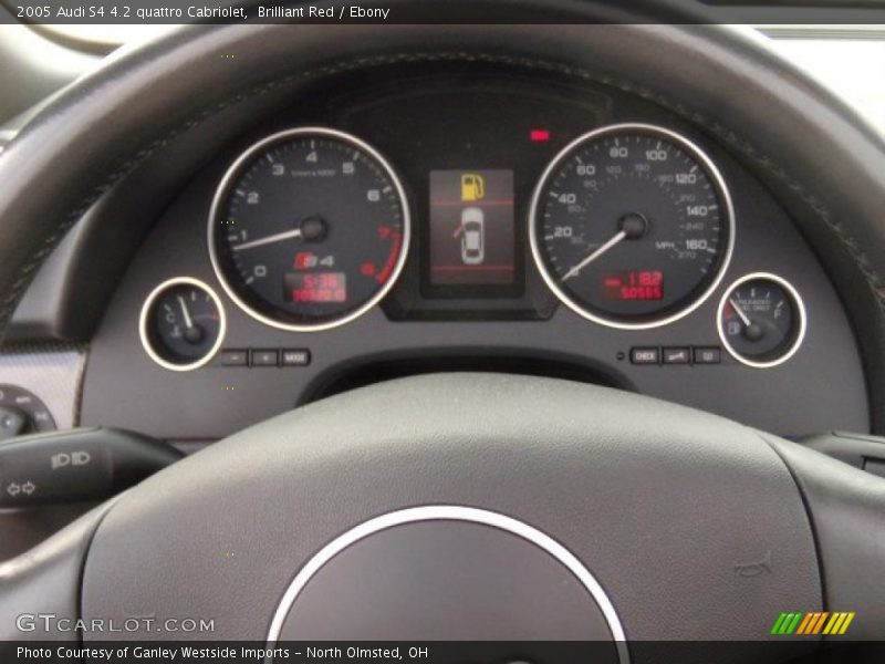 Brilliant Red / Ebony 2005 Audi S4 4.2 quattro Cabriolet